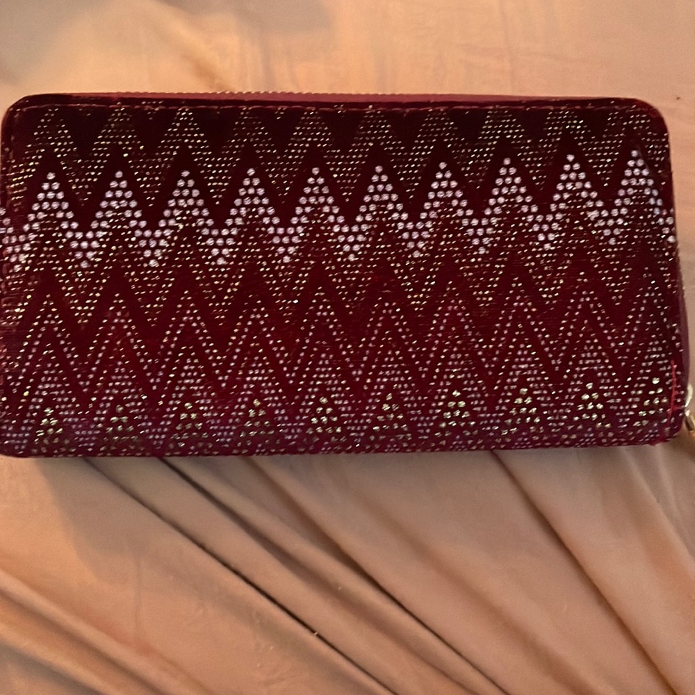 Maroon and Gold Wallet